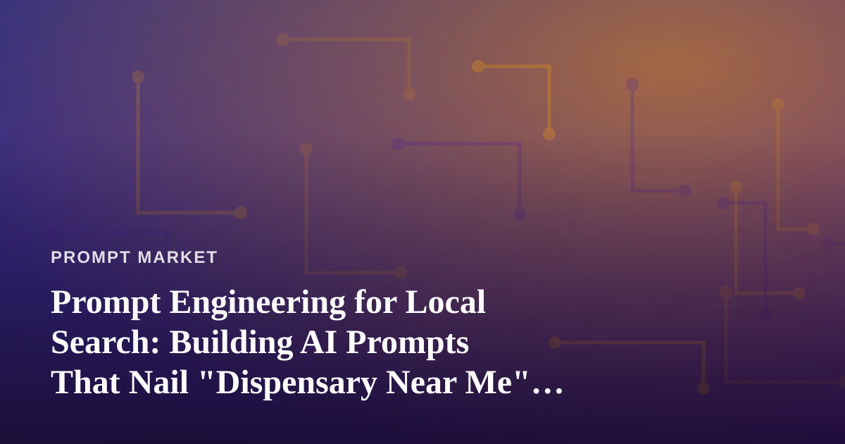 Prompt Engineering for Local Search: Building AI Prompts That Nail “Dispensary Near Me” Queries