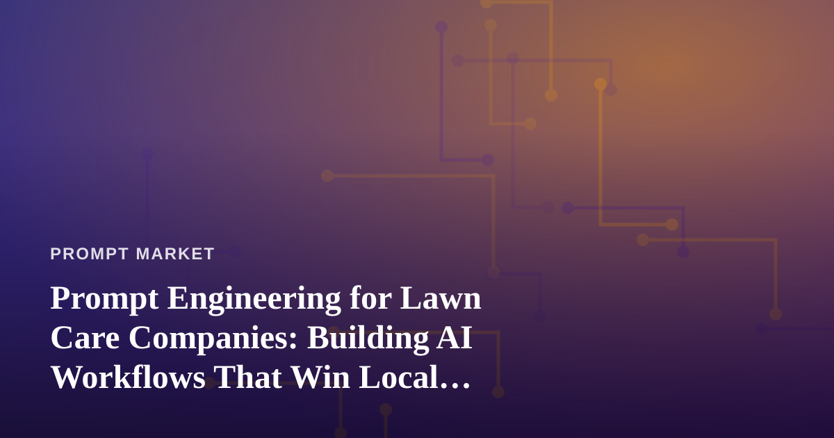 Prompt Engineering for Lawn Care Companies: Building AI Workflows That Win Local Customers