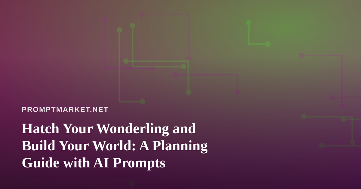 Hatch Your Wonderling and Build Your World: A Planning Guide with AI Prompts