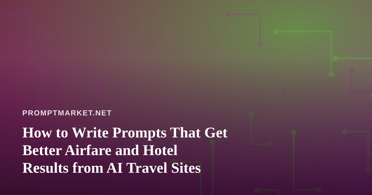 How to Write Prompts That Get Better Airfare and Hotel Results from AI Travel Sites