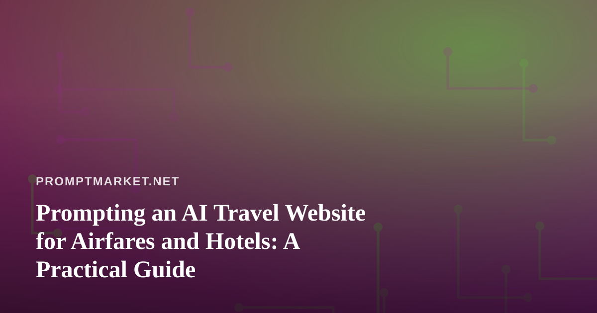 Prompting an AI Travel Website for Airfares and Hotels: A Practical Guide
