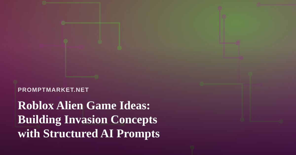 Roblox Alien Game Ideas: Building Invasion Concepts with Structured AI Prompts