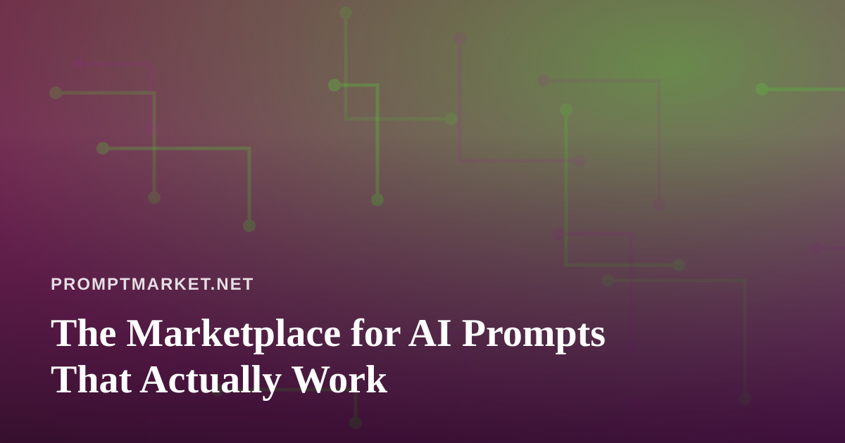 The Marketplace for AI Prompts That Actually Work