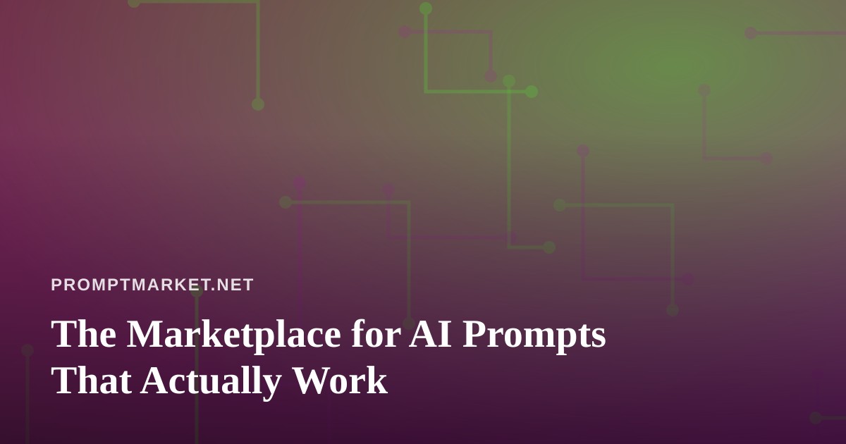 The Marketplace for AI Prompts That Actually Work