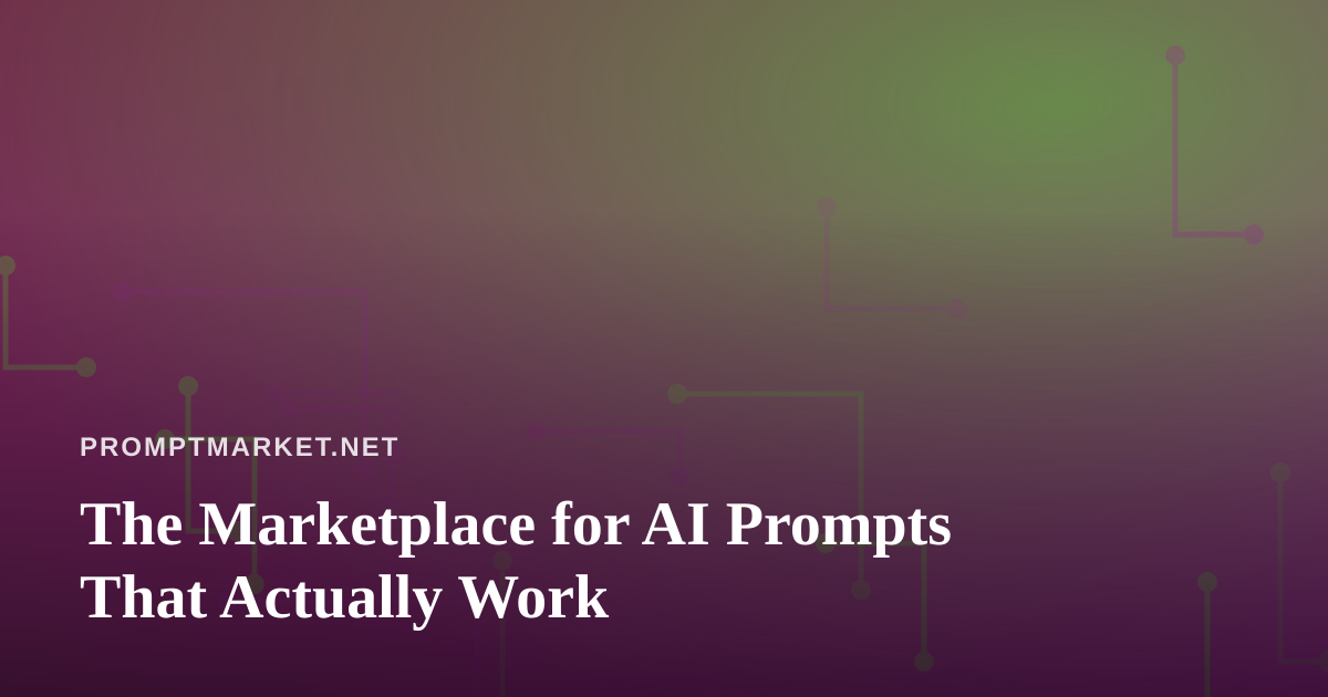 The Marketplace for AI Prompts That Actually Work