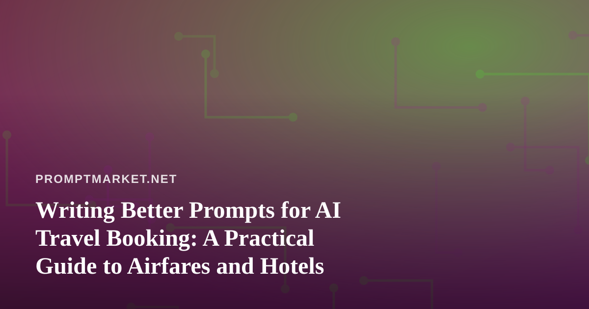 Writing Better Prompts for AI Travel Booking: A Practical Guide to Airfares and Hotels